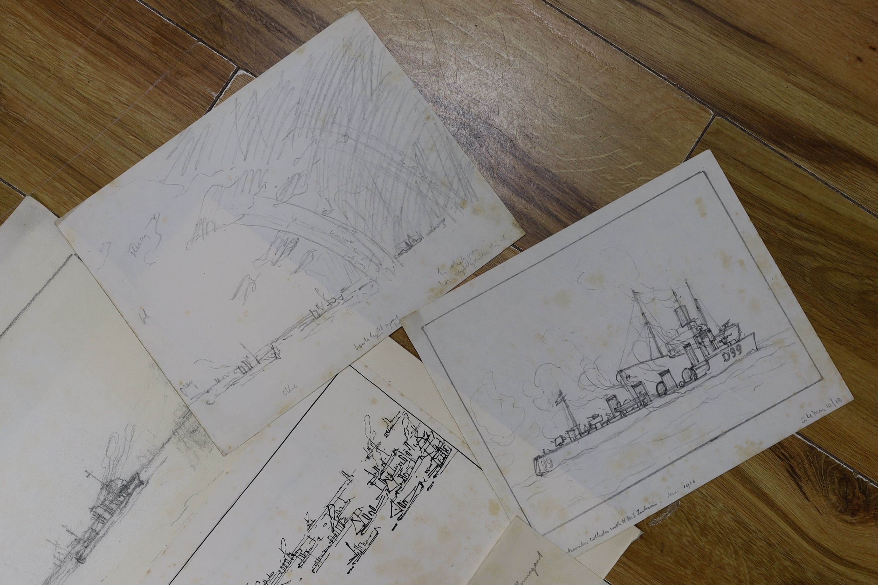Nelson Dawson (1859-1941) original wartime drawings